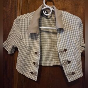 DJ & CO Crop Jacket- Size 8